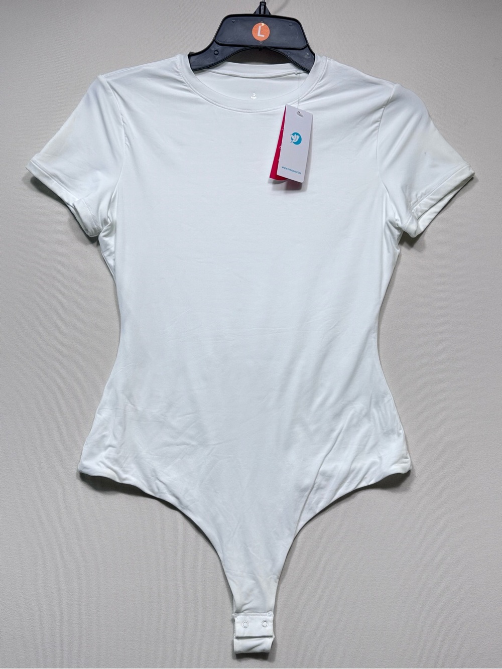IUGA Bodysuit Crew Neck Short Sleeve Tummy Control Compression Slimming thong